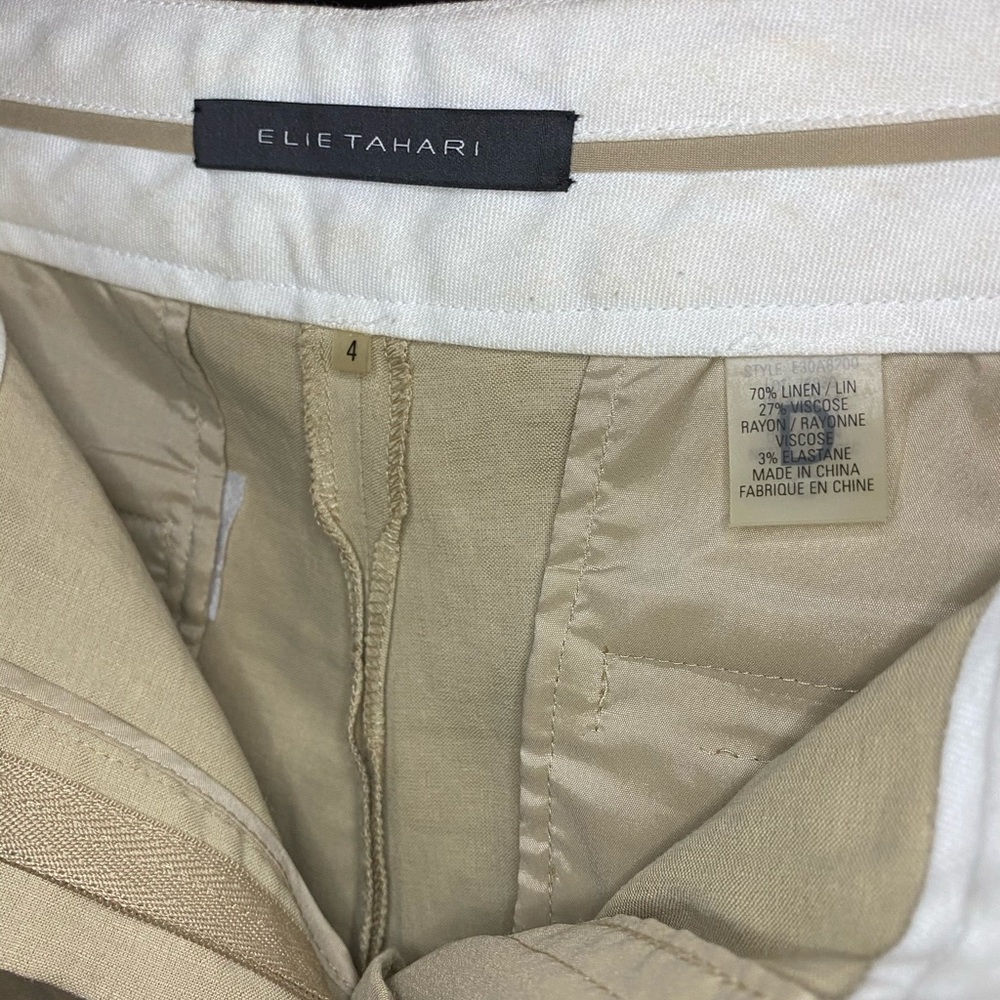Elite Tahari Linen Pants